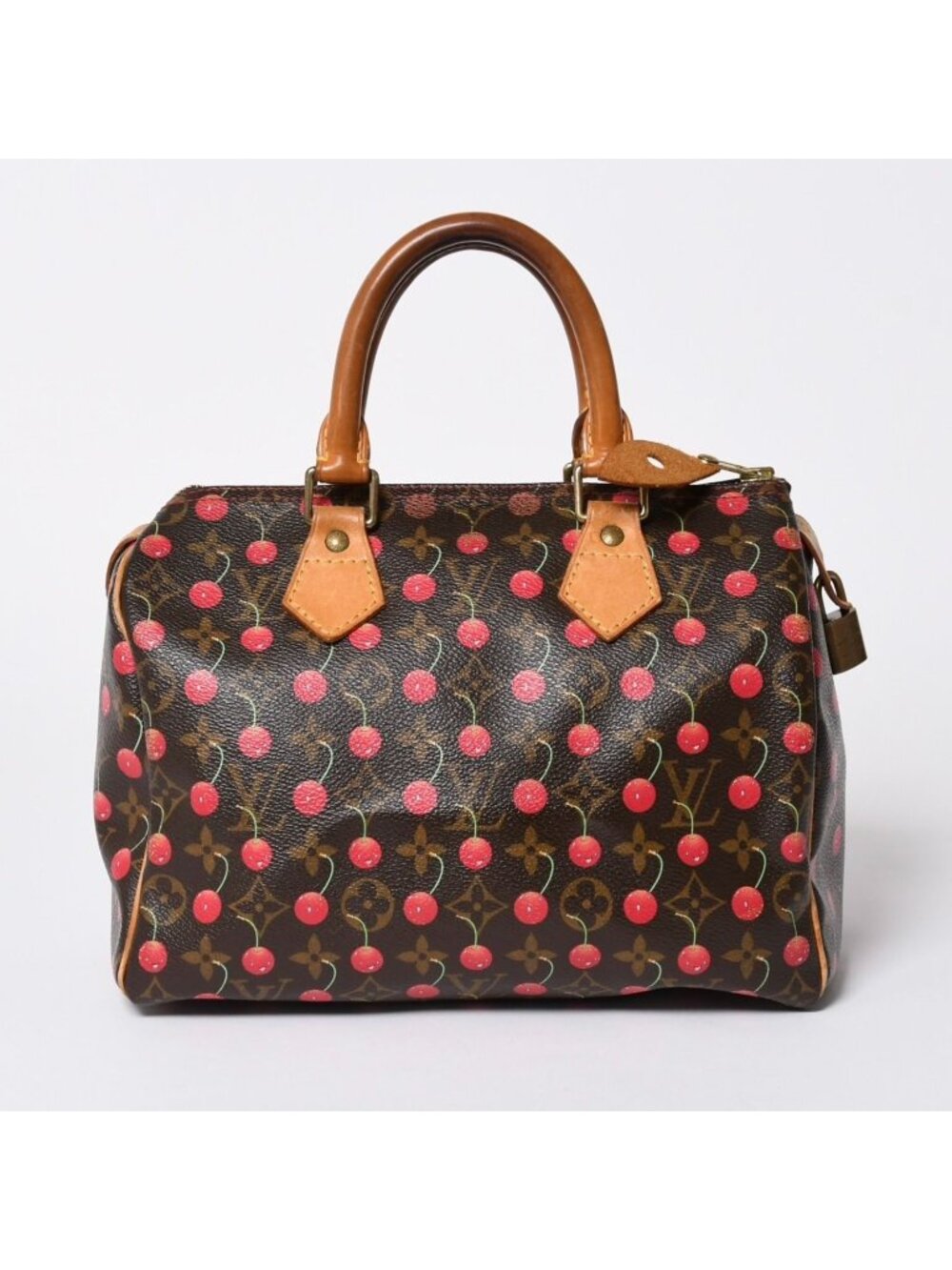Louis Vuitton Takashi Murakami Monogram Cherry Speedy 25 Handbag